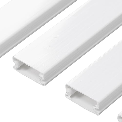 Miniatura 6 de FTVOGUE Cord Hider Kit, Paintable Cable Cover with Double Sided Tape No Drilling Required, Flames Retardant PVC Wire Raceway