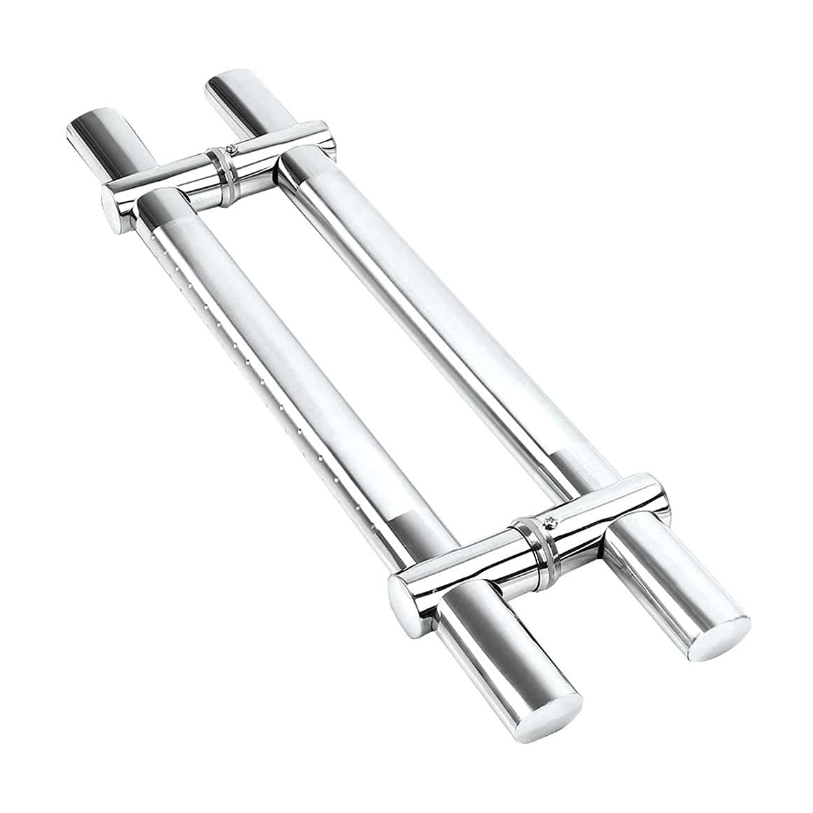 Poignée de porte coulissante de grange robuste en acier avec bouton pour WC