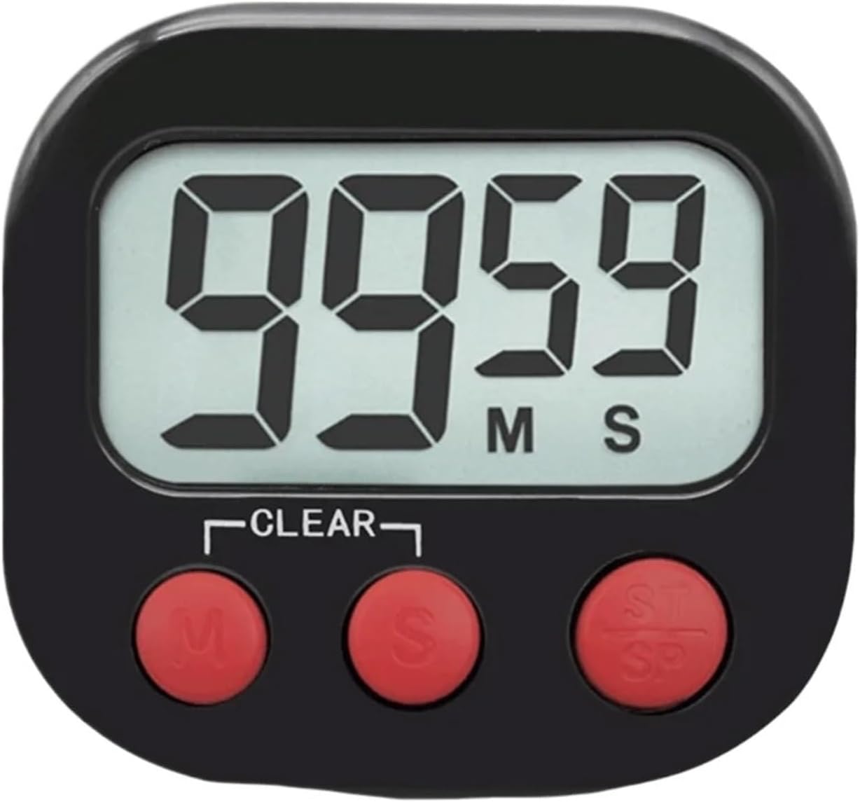 Magnetic Digital Timer with On/Off Switch, Countdown for Classroom and Kitchen, 1 Pack (Pink)