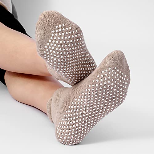 Grip Socks for Women Pilates Yoga, Non Slip Hospital Socks with Grippers for Women,Grippy Sticky Socks with Cushion for Barre - Image 6