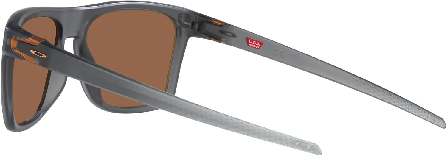 Oakley Sunglasses for Men - OO9100 Leffingwell Rectangular Sunglasses PRIZM Lenses - Size 57