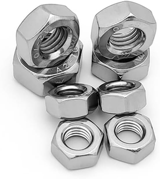 M20 M22 M24 M27 M30 Hexagon Self-locking nuts muff 201 stainless steel hex Nut Locknut inner thread sleeves muffs - (Size: M27 (2pcs))