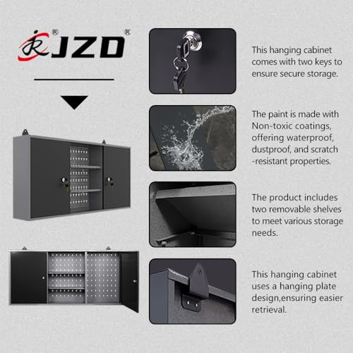 JZD-Metal-Wall-Cabinets-with-2-Lockable-Doors-for-Garage-Tool-Storage-Black-Grey