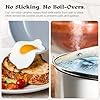 Premium Non-Toxic Ceramic Cookware Set – Triple-Layer Nonstick 12 Piece Pots and Pans with Lids, PFAS-Free, Oven Safe for Healthy Meals, Space-Saving Design, Birch White Color | Greater Goods #4
