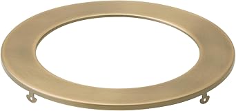 Kichler 6" Indoor Downlight Trim Ring, Natural Brass