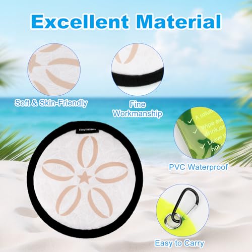 Image of Beach Sand Remover Pouch, Waterless Reusable Sand Eraser Wipe for Beach Travel