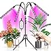 Produktbild Phil Beauty Pflanzenlampe LED Mit Stativständer 80W 10 Dimmen 4 Köpfe 3/9 / 12H Timer, Für Setzlinge Und Sukkulenten 360 ° Verstellbarer Schwanenhals,Schwarz