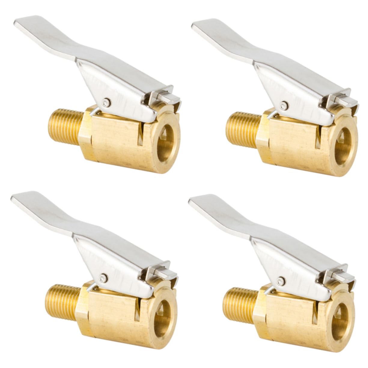 PLAFOPE 2sets Tire Air Pump Chuck Adapter Open End Air Chuck for Inflator 4pcs*2