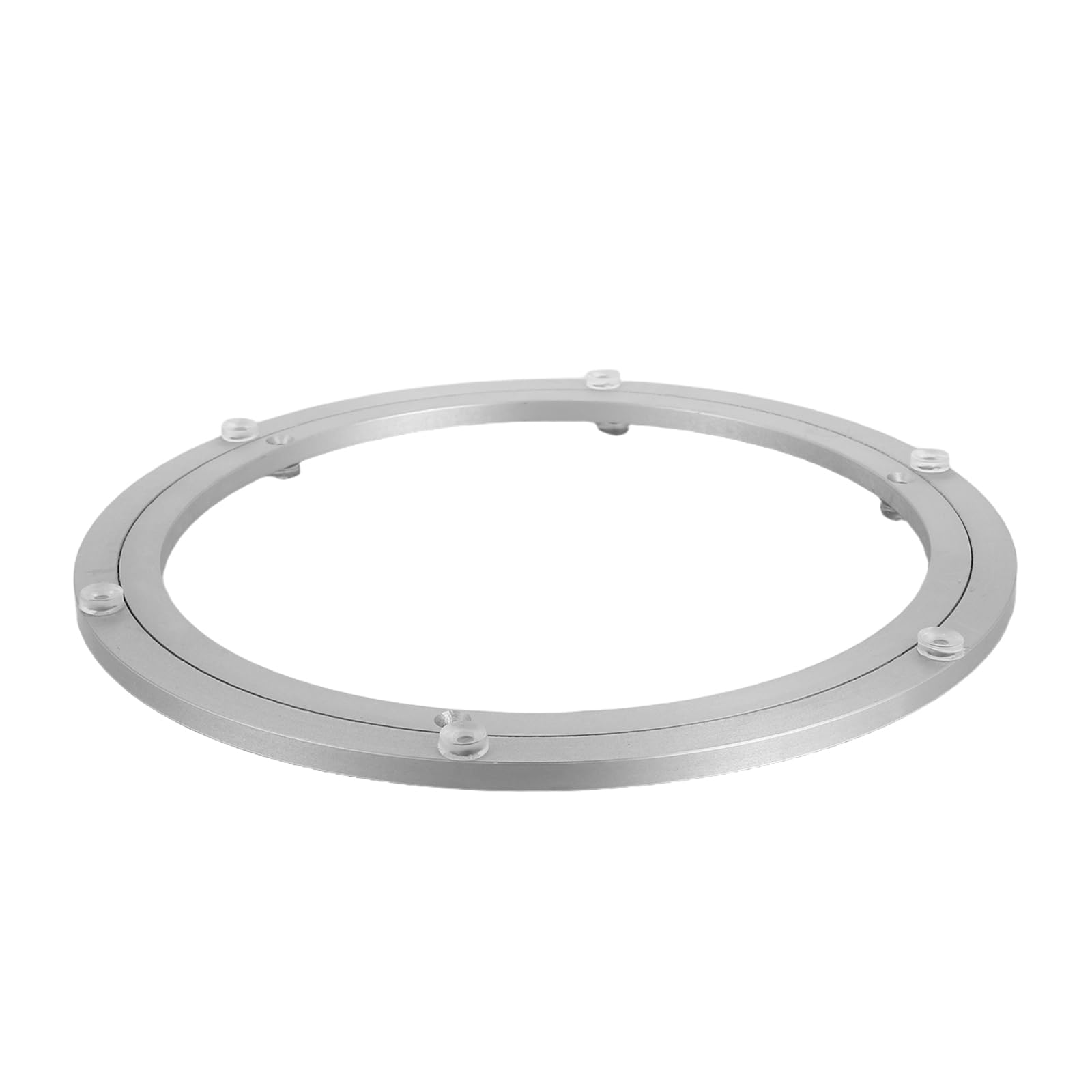 Ipetboom Plateau Tournant en Alliage D’Aluminium 30 CM X 85 MM Roulement Silencieux Base Pivotante Robuste pour Table à Manger Accessoire de Service Pratique et Étanche pour Repas