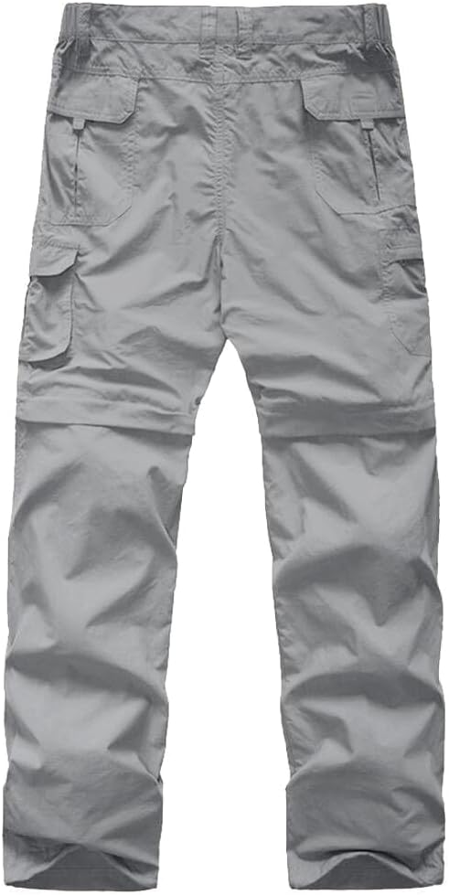 linlon Kids' Cargo Pants, Boy's Casual Outdoor Quick Dry Waterproof Hiking Climbing Convertible Trousers #9016