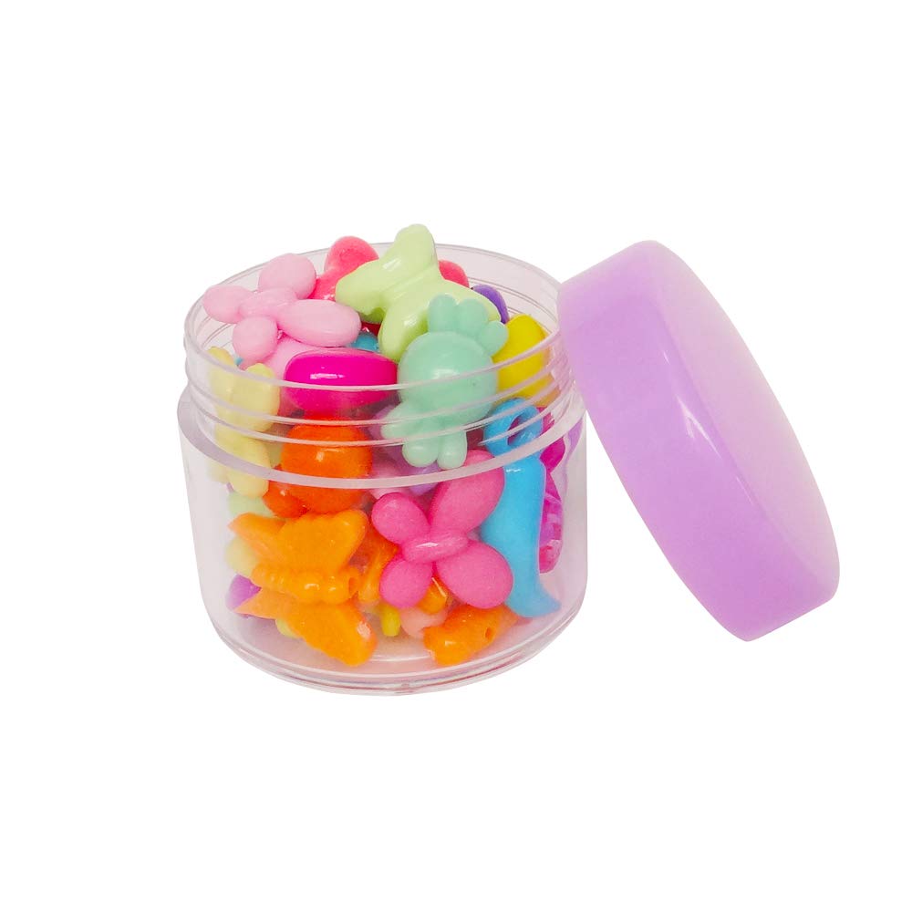 Wopanxye 20 piece 20ml Small Sample Jars, 20 Gram Empty Refillable Cosmetic Container, Plastic Round Pot Screw Cap Lid - Image 4