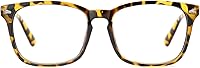 Vista 26 de TIJN - Gafas de bloqueo de luz azul - Armazón cuadrado de anteojos para estudiosos - Gafas de juego de computadora Anti Blue Ray
