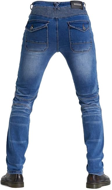 Jeans Da Moto Pantaloni Realizzato Con Kevlar Motociclista - Foto 5