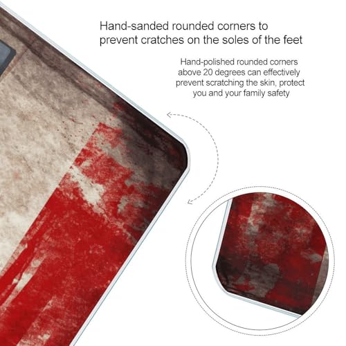 Báscula digital retro con bandera de Canadá y pantalla LCD miniatura 4