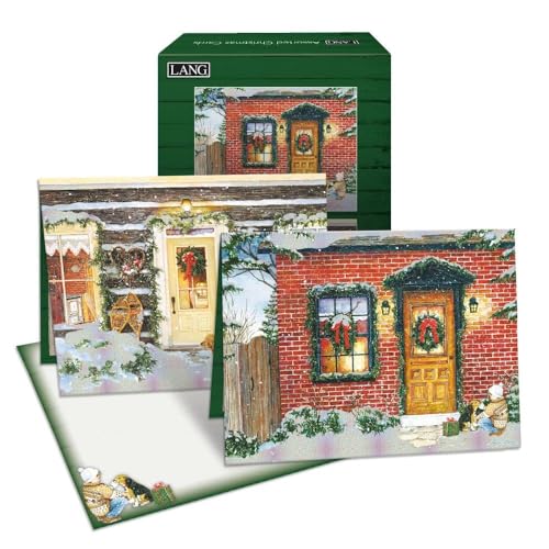 Cartes de Noël assorties Lang A Christmas Visitor 1008130 pour vos vœux