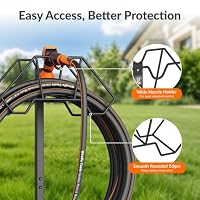 Giraffe Tools Garden Hose Holder with 4 Spikes Holds 150FT, Freestanding — image 6