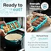 Souper Cubes 2 Cup Silicone Freezer Tray with Lid, Perfect for Storing Lasagna, Leftovers, Sauces, Portioned Meals and More, Silicone Freezer Mold for Meal Prepping - Aqua - 1-Pack