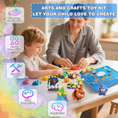 Image of ifergoo Air Dry Clay, 24 Colors Magic Foam DIY Molding Clay for Slime