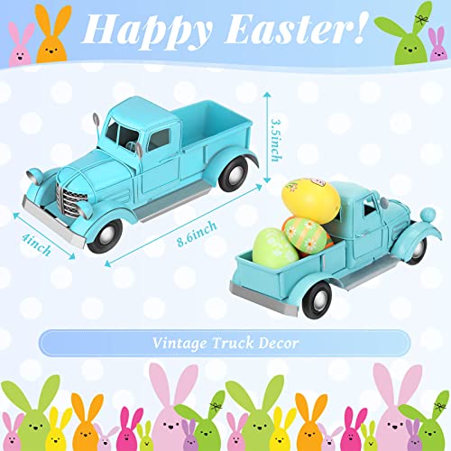 Chivao-1-Pcs-Easter-Vintage-Truck-Decor-Vintage-Farmhouse-Truck-Spring-Handmade-Easter-Decorations-for-Home-Table-Kitchen-Blue