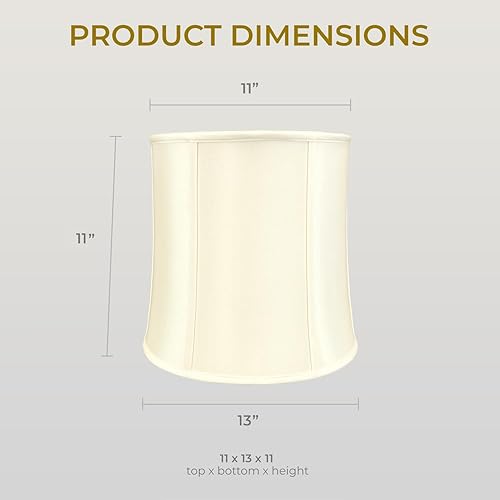 Miniatura 6 de Royal Designs, Inc. Pantalla de lámpara de tambor, BSO-719-13EG, 11 x 13 x 11, cáscara de huevo