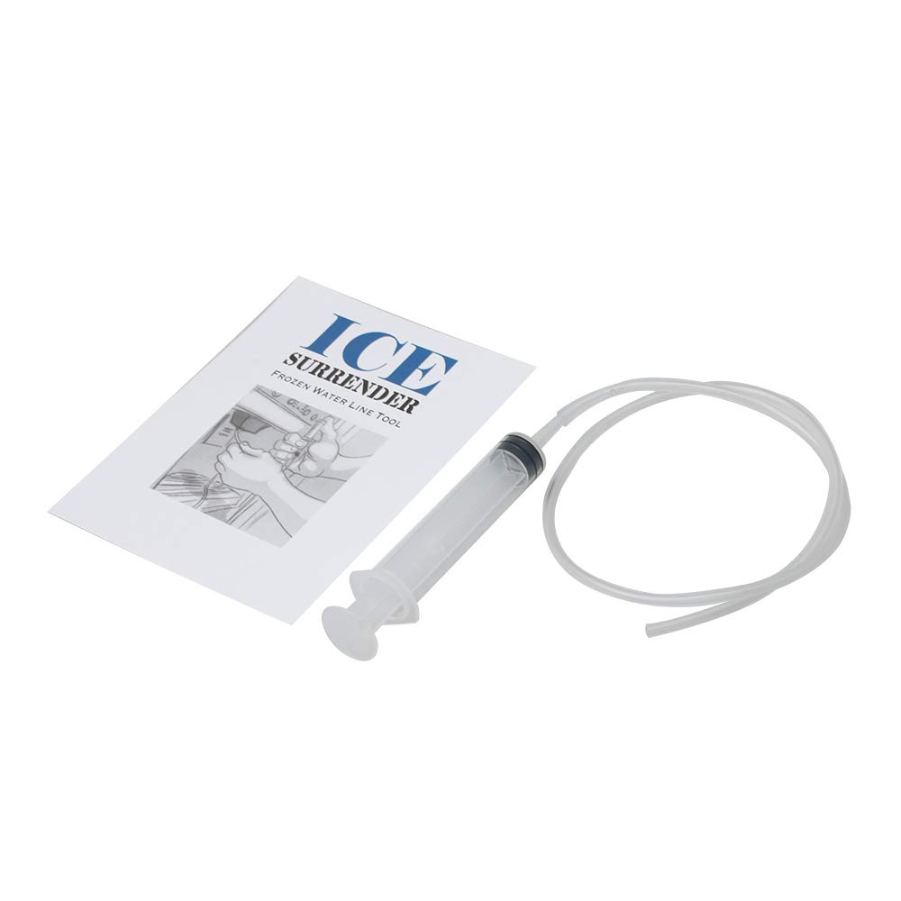 RDEXP Ice Heating Up The Inside of The Refrigerator Tool for Refrigerator Dispenser Thaw Part Plastic White