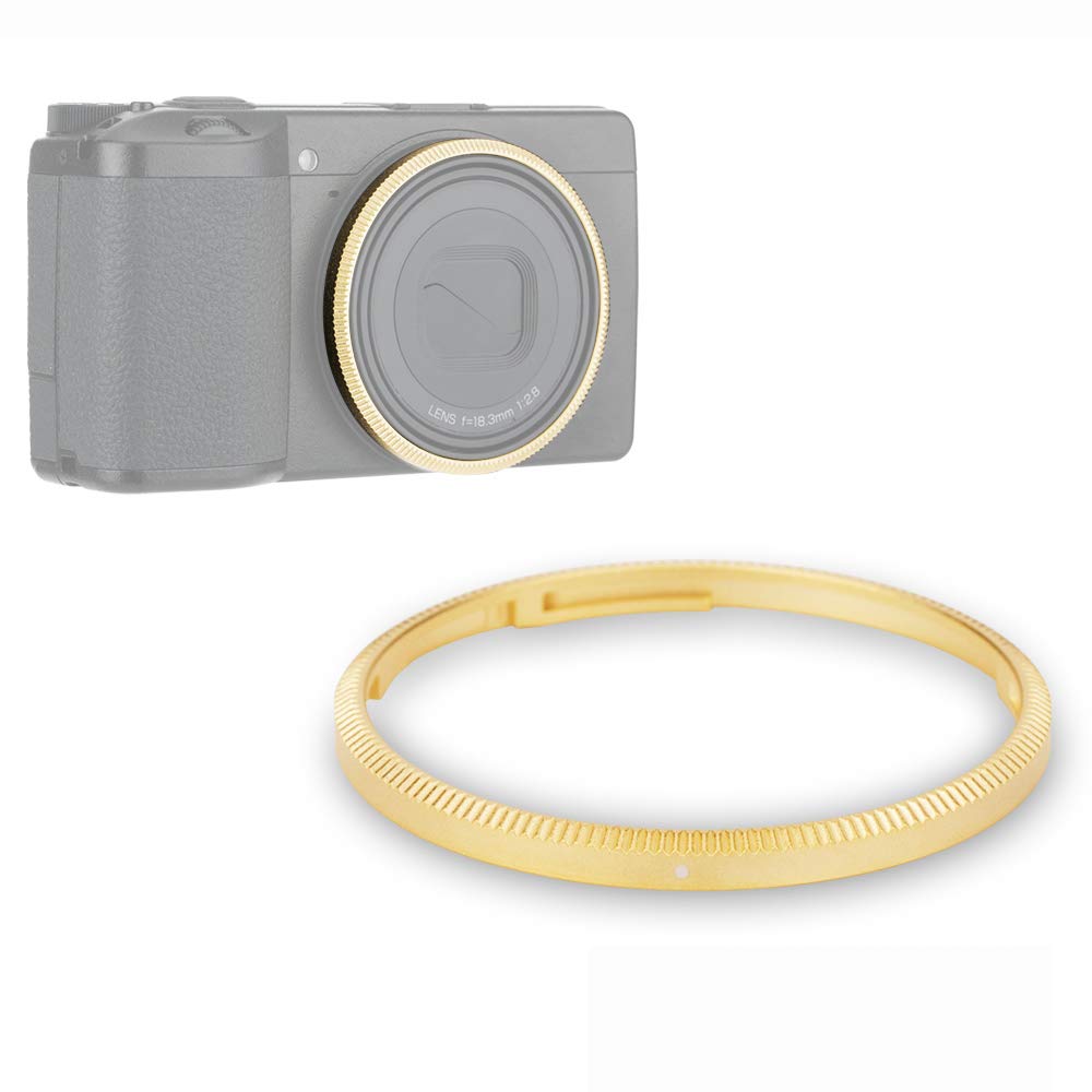 Anillo de lente de metal para Ricoh GR III accesorio GN-1 color oro 8