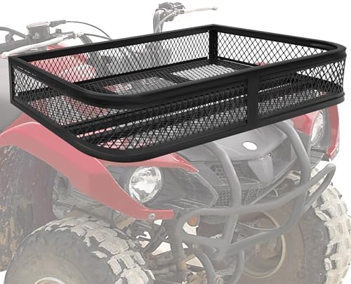 JY PERFORMANCE ATV Front Cargo Basket, Heavy Duty ATV Racks and B...
