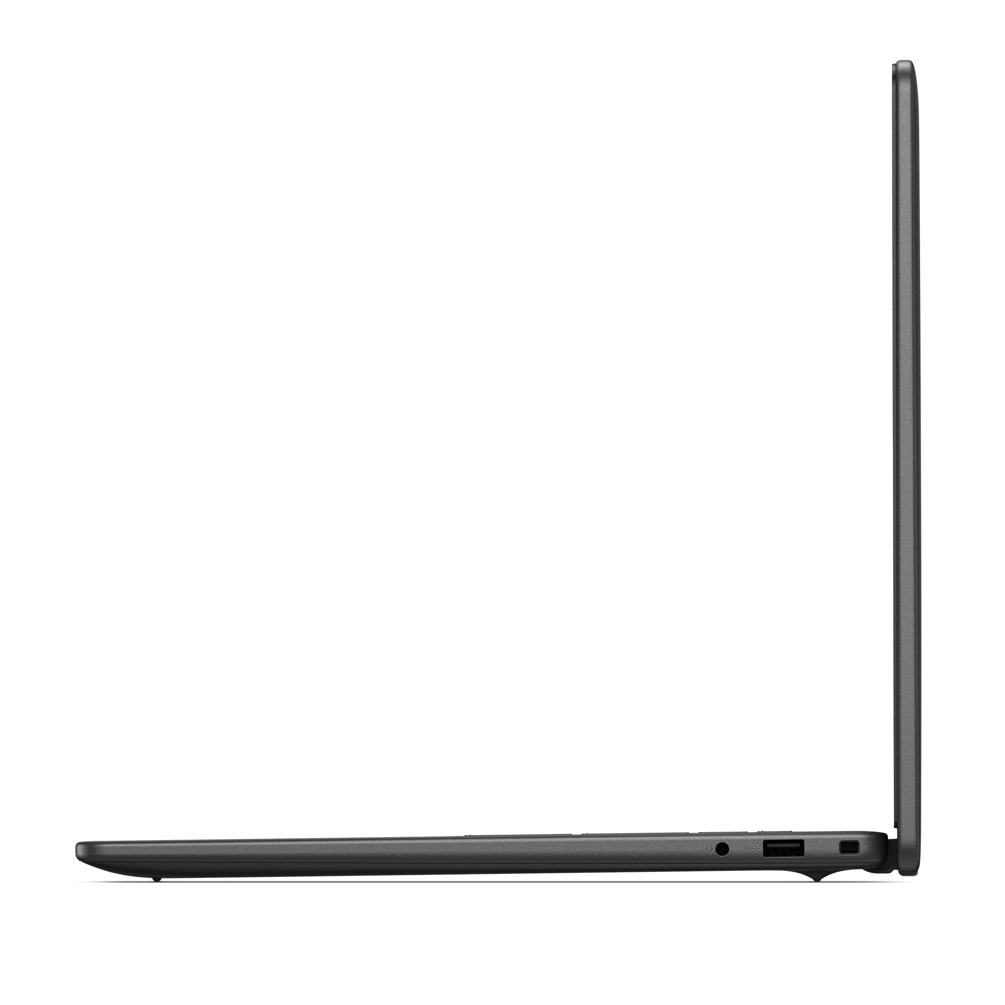Dell 16 laptopów DC16250-16 cali FHD+ (1920 x 1200), Intel Core 7 Series 1, Intel UHD Graphics, 16 GB DDR5 RAM, 1 TB SSD, Windows 11 Home, czujnik odcisków palców, klawiatura QWERTZ - czarna