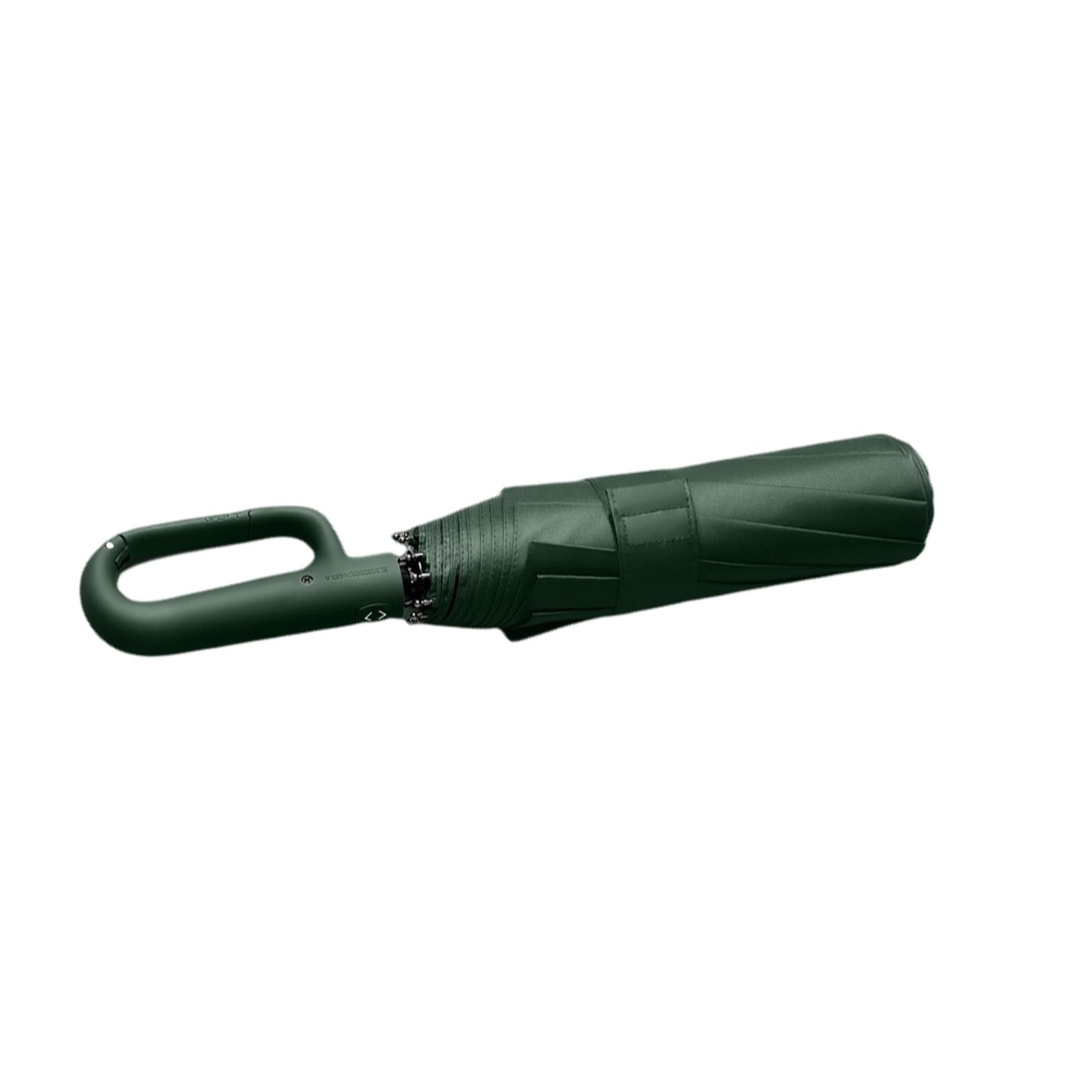 erised's bifrost Paraguas plegable de viaje para golf extragrande, apertura y cierre automáticos, resistente al viento, protección UV, doble capa, tela negra 210T, 10 varillas para el sol, 125 cm