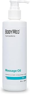 BodyMed Formulations Massage Oil, 8 oz. – Fragrance-Free, All-Natural Oil for Massage Therapy – Leaping Bunny Certified – with Arnica Extract & Jojoba – Non-Staining, & Paraben Free