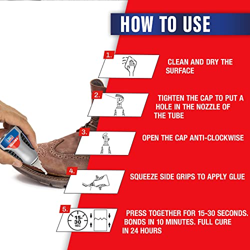 Image of Loctite XXL, Strong All Purpose Liquid Adhesive for Accurate Repairs, controlled application on hard to reach surfaces, bonds in seconds, waterproof, multi material, DIY, super glue, 20g*2