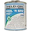 IPS Weld On 747 Pool 'R Spa PVC Cement Glue Pipe and Fittings, Blue,1 Quart, 10852