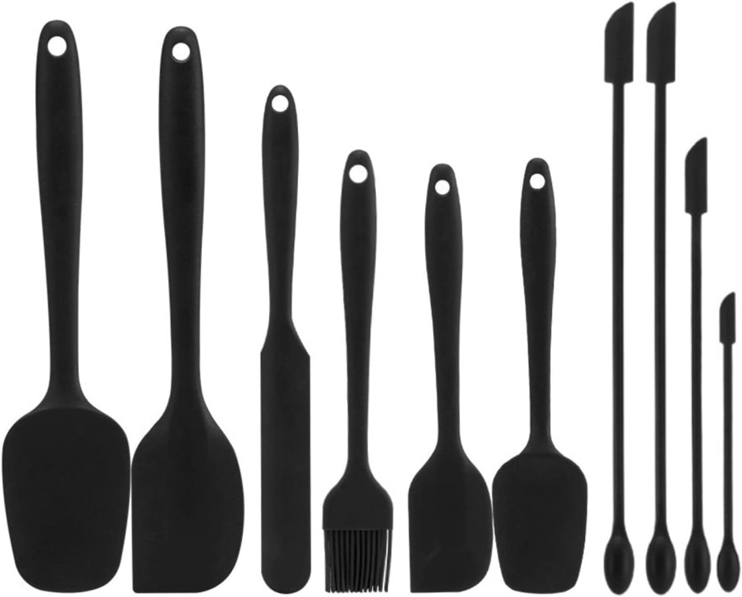Cooking Utensil Sets Kitchen Utensils Set, Cooking Utensils Set, Non Stick Silicone Cream Scraper Oil Brush Heat Spatulas Flexible Kitchen Utensils 6 Pcs