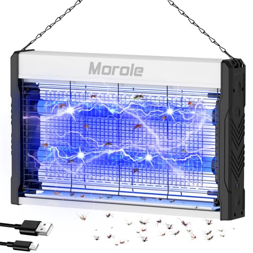 Lámpara antimosquitos interior y exterior con luz ultravioleta 3200V 2