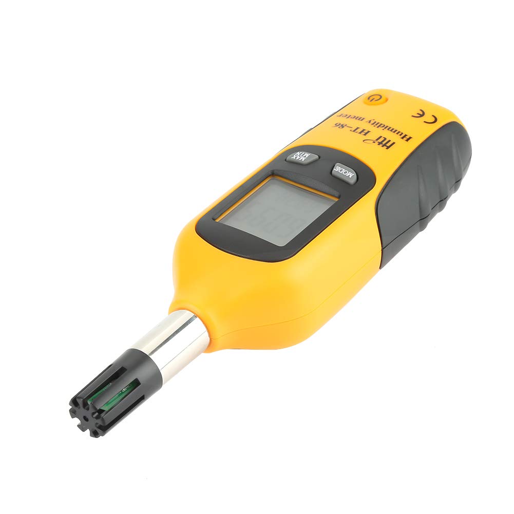 HT-86 Psychromètre Numérique Compteur d'Humidité et de Température Numérique Hygromètre de Contrôle d'Humidité de la Jauge/Thermomètre à Point de Rosée avec Double Affichage