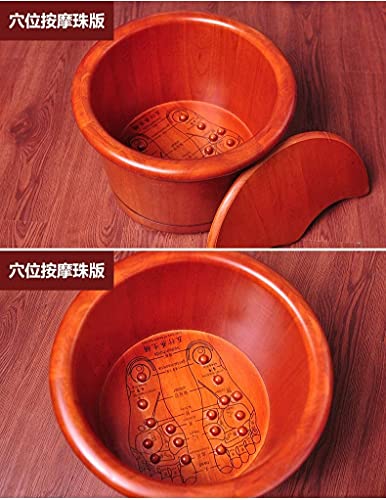 Spa para pies de madera maciza 26 cm con tapa miniatura 4
