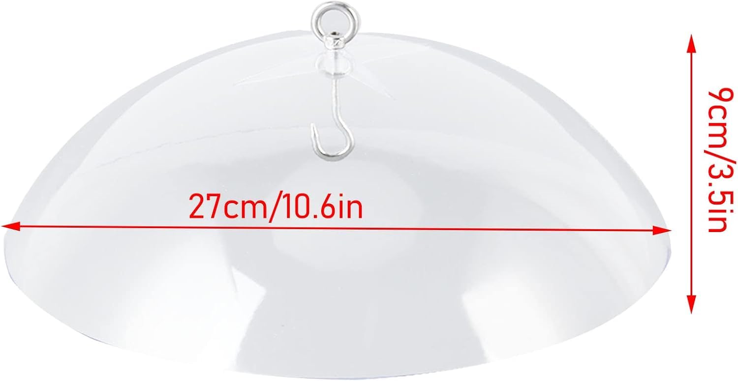 Schutzabdeckung des Vogelfutters, Wetterfestes Hängende Bird Feeder Guard Dome, Transparent und Robust, Eichhörnchen -Proof, Zum Schutz, Zum Schutz der Bird Feeder -Schutzkuppel,