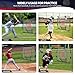 BAGAIL 7x7 ft Baseball & Softball Practice Net with Bow Frame for Batting, Hitting, Pitching, Portable Throwing Net with Strike Zone, Carry Bag, Softball Training Aid for All Levels