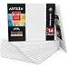 Produktbild Arteza Malkarton, 20.3 x 25.4 cm, 14 Leinwände im Großpack, grundierte Malpappe 100% Baumwolle, 350 g/m², für Malerei, Acrylgießen, Ölfarben & nasse Kunstmedien, weiße Leinwand für Profis & Hobby
