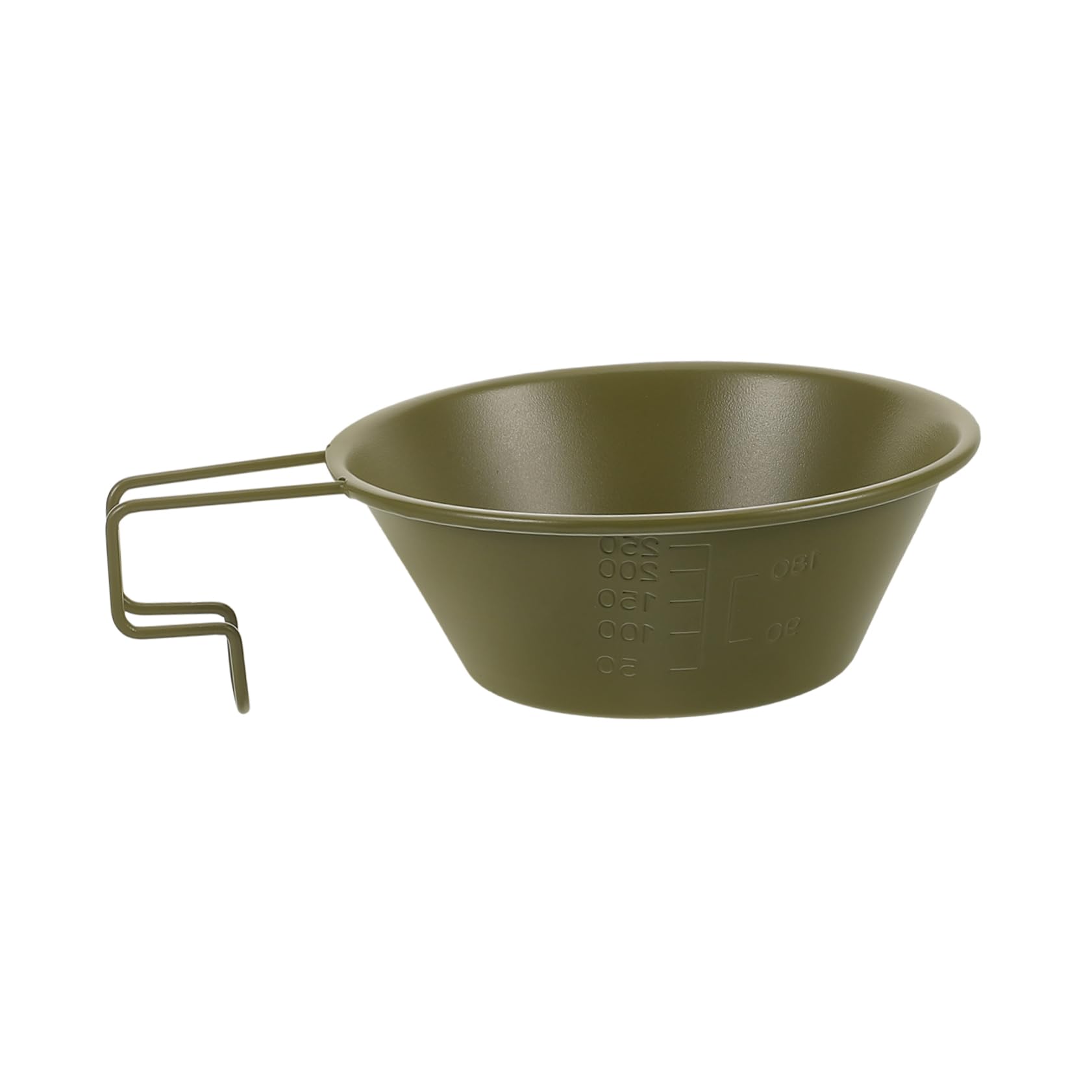 BCOATH Travel Camping Bowl 250ml Stainless Steel Soup Bowl Handle Boil Water Mix Cereal Easy to Carry Outdoor Cookware