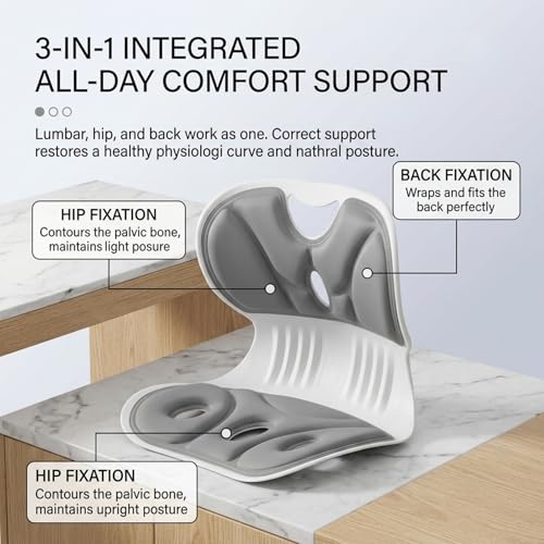 Chaise de bureau inconfortable solution avec support dorsal ergonomique ventilé