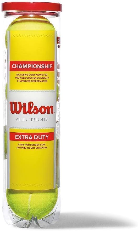 WILSON Tennis Balls WRT100101 3Pack Championship Hard
