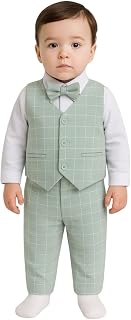 NASKAR GARMENTS Kid's Boys Cotton Blend Full Sleeves Shirt Waistcoat and Pant Set with Applique Bow | Stylish Party Clothi... Price In India