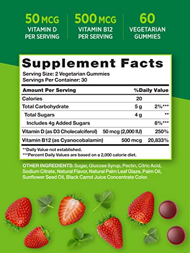 Nature's Truth Vitamin D3 and B12 Gummies - Image 2