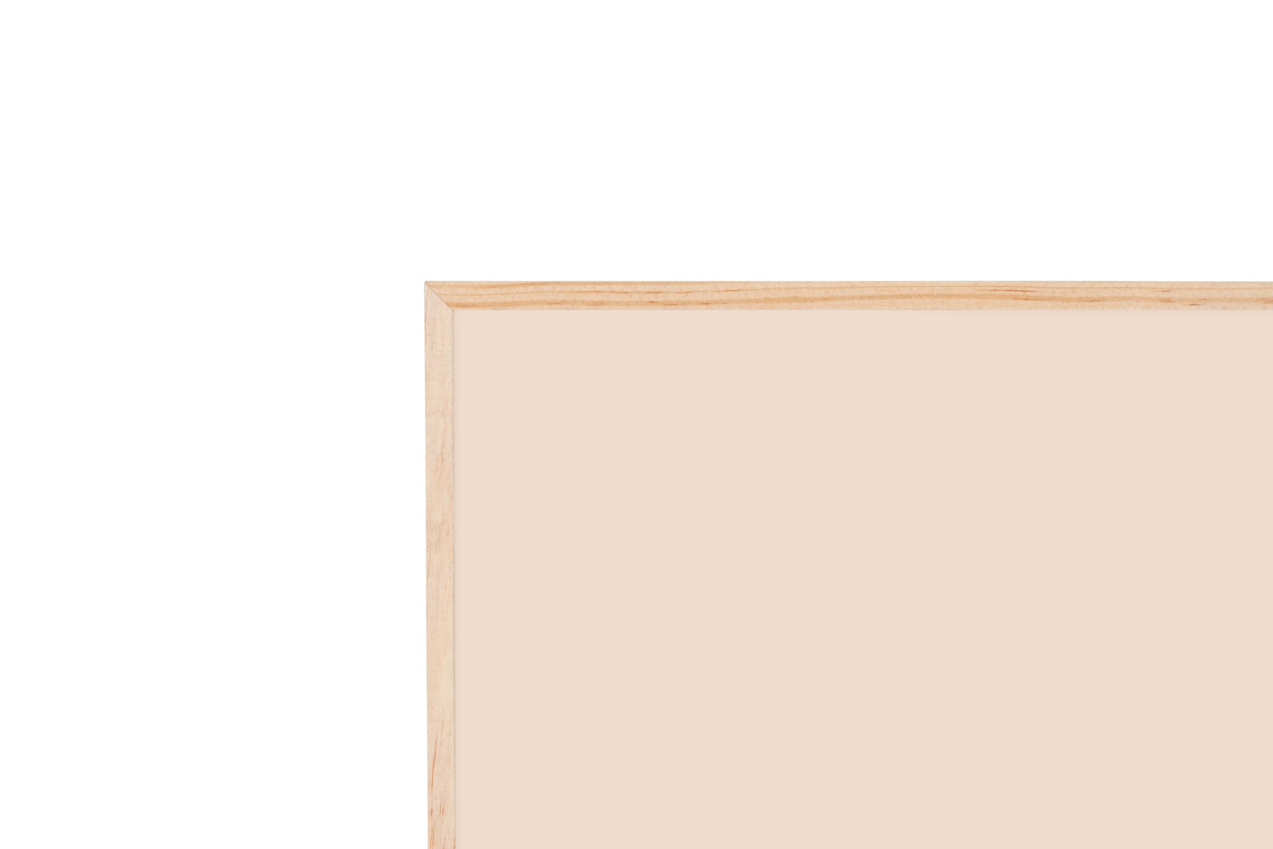 Bi-Office Lavagna Magnetica Earth New Basic Desert, 88,5 x 58,5 cm, Superficie in Acciaio Laccato, Cornice in Pino Naturale