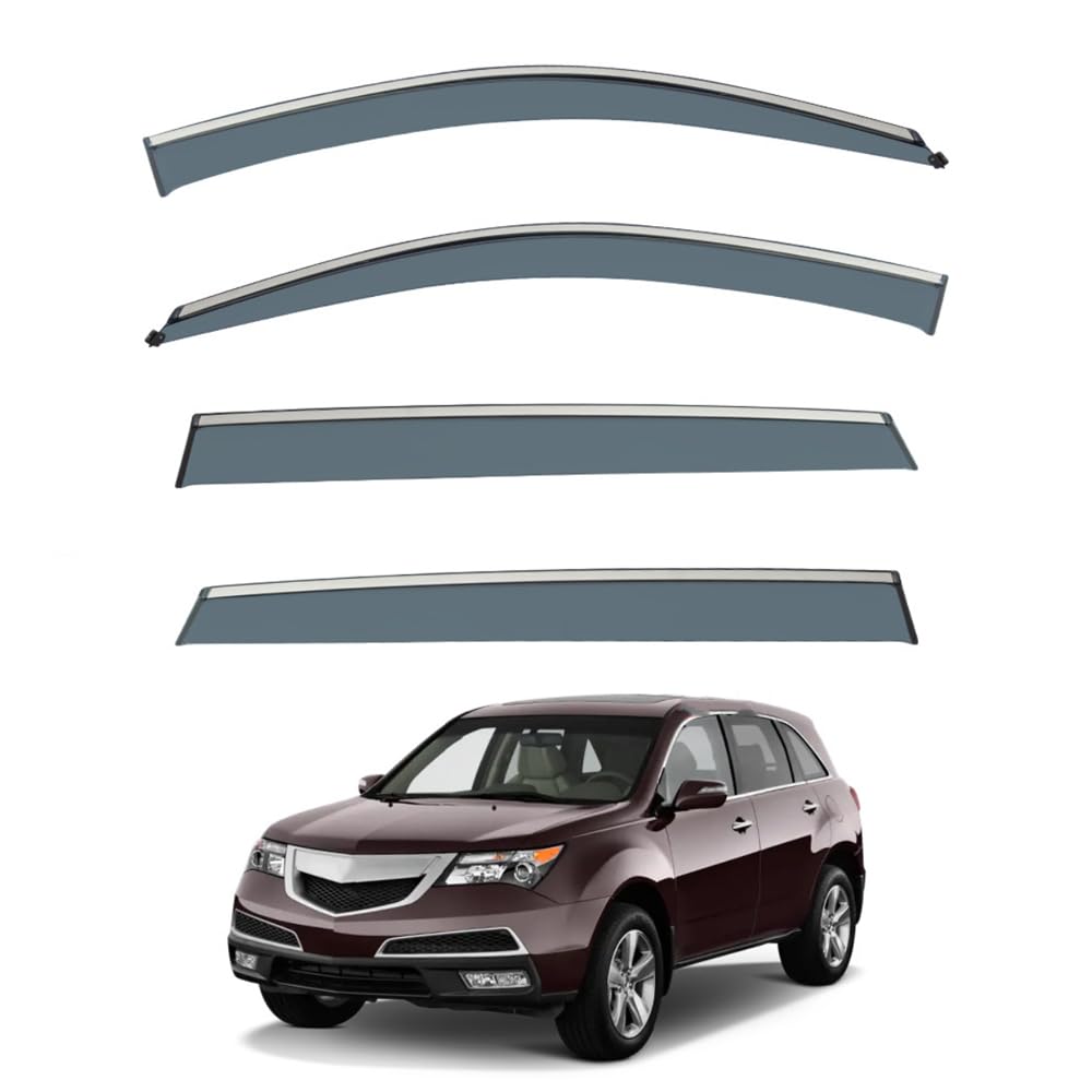 Qoemrhelt Normal 4Pc Set In-Channel Wind Deflectors, For Acura Mdx 2007-2013 Window Visors Rain Guards Vent Visors Rain & Sun Protection,Car Accessories