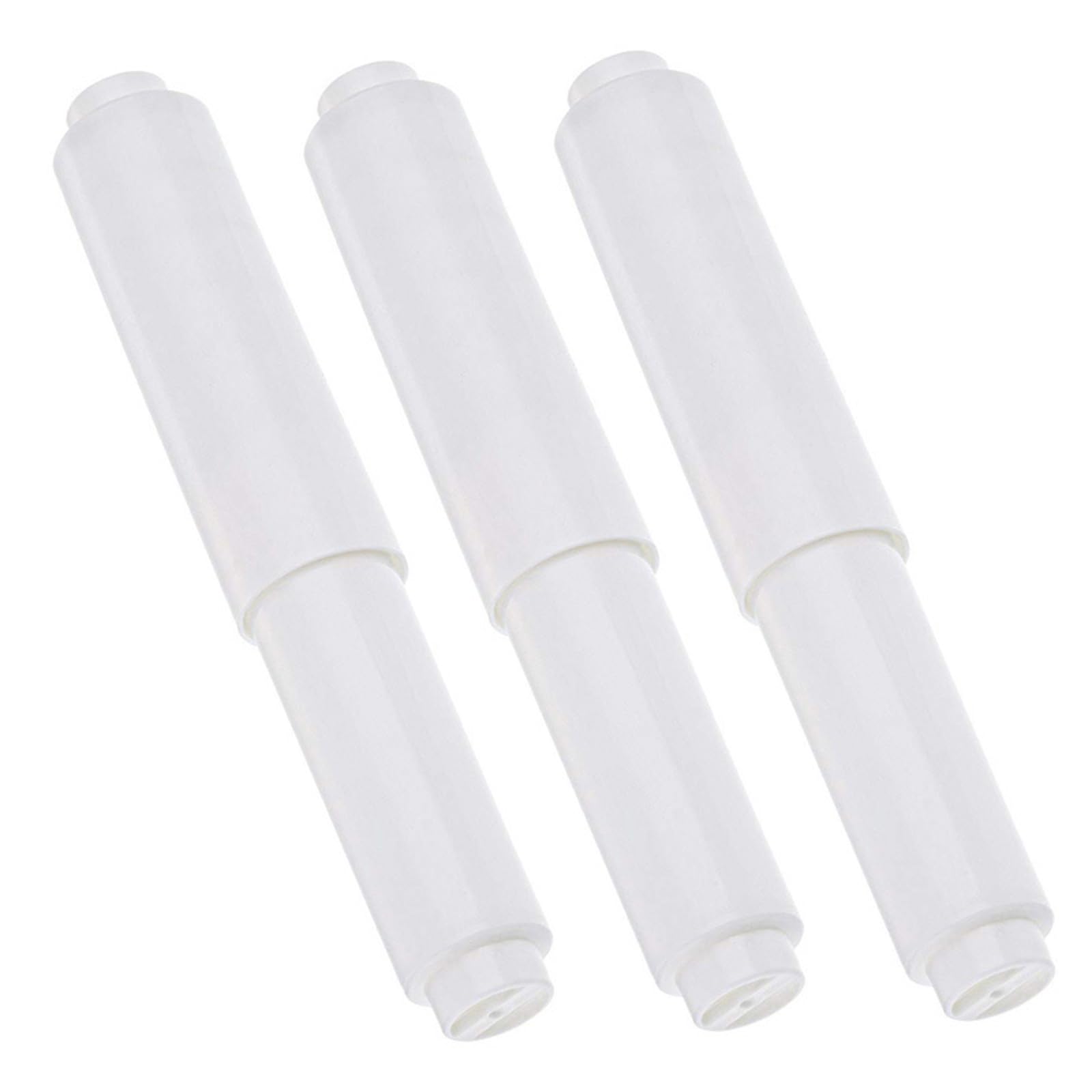 Buxuaaaa White 3Pcs Universals Holder Replacement Rod Holder Insert Tissue Roller Bathroom Hardware Retractable Spindles Insert Bathroom Hardware Tissue Dispensers Accessory