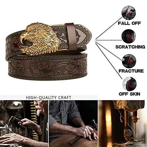 Ceinture à cliquet en cuir ajustable sans trou taille 36-38