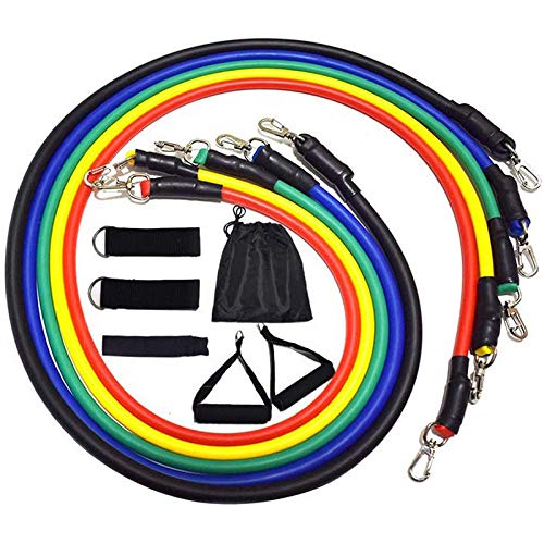BikeDor 11 Pack Resistance Bands Set –Portable Exercise Door Anchor for Home Gym Fitness,Include 5 BikeDor 11 Pack Resistance Bands Set –Portable Exercise Door Anchor for Home Gym Fitness,Include 5