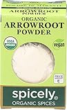 Spicely Organic Arrowroot Powder 0.40 Ounce ecoBox Certified Gluten-Free
